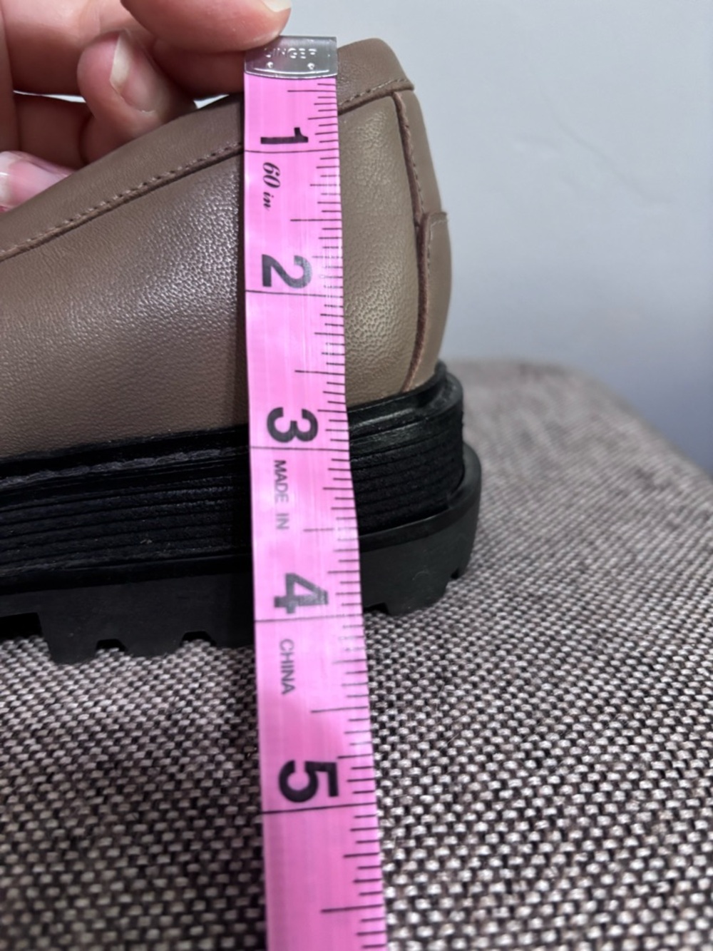 Credo Francine taupe platform loafers, leather upper, size 9, NWOT. - Picture 11 of 13